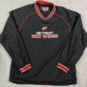 Detroit Redwings Windbreaker NHL‎ Hockey CCM Lightweight Coat Sz XL